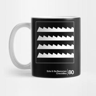 Crocodiles - Echo & The Bunnymen / Minimal Graphic Design Tribute Mug